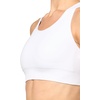 image:imageChampion Womens Infinity Racerback Sports Bra Moderate Support Seamless Moisture WickingBright White  C Logo