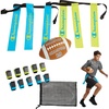 image:imageChampion Red Zone Flag Football Set Adjustable Belts Flags amp Ball for KidsAdults Perfect for Backyard amp Team PlayEvening PrimroseFierce Tide