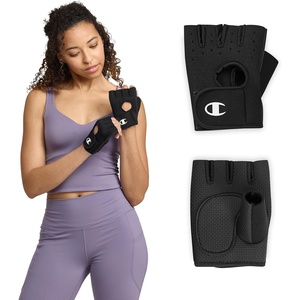image:imageChampion Fingerless Gloves for Women Workout Gloves with Padded Palm amp Wrist Support Breathable Mesh FabricMediumLarge