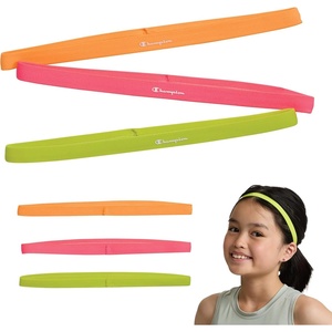 image:imageChampion Game Day Headbands 3Pack  NonSlip Silicone Grip Athletic Headbands One Size Fits MostORANGE POPKNOCKOUT PINKEVENING PRIMROSE