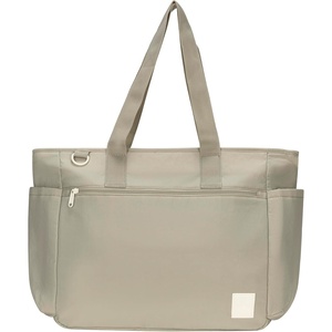 image:imageChampion Quartz Crinkle Nylon Tote with Laptop Sleeve Luggage Strap Zip ClosureAbbey Stone