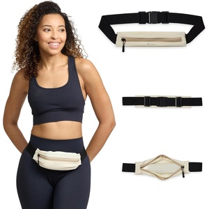 image:imageChampion WalkRun Waist Belt Champagne Frost Slim Running Belt for Men and Women with Zipper Pocket and Adjustable Strap Lightweight Waist Pack for Walking Jogging Workouts amp Travel