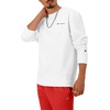 image:imageChampion Mens Crewneck Fleece Sweatshirt Standard Fit Midweight Script Logo Available in Regular and Big amp TallWhite