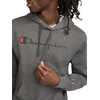 image:imageChampion Mens Pullover Graphic Fleece Hoodie Standard Fit Midweight Fleece Classic Script LogoGranite Heather