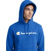 image:imageChampion Mens Pullover Graphic Fleece Hoodie Standard Fit Midweight Fleece Classic Script LogoNebulas Blue