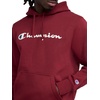image:imageChampion Mens Pullover Graphic Fleece Hoodie Standard Fit Midweight Fleece Classic Script LogoPomegranate