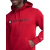 image:imageChampion Mens Pullover Graphic Fleece Hoodie Standard Fit Midweight Fleece Classic Script LogoTango Red