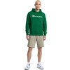 image:imageChampion Mens Pullover Graphic Fleece Hoodie Standard Fit Midweight Fleece Classic Script LogoVerdant Green