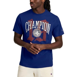 image:imageChampion Mens Classic Graphic Short Sleeve TShirt Standard Fit Modern Retro Gothic 19 GraphicBlue Depths  Gothic 19