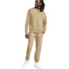 image:imageChampion Mens Mens Crewneck Fleece Sweatshirt Standard Fit Midweight C Logo Available in Regular and Big amp TallWestern Khaki  C Logo