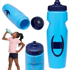 image:imageChampion Quench Squeeze Bottle Bonnie Blue 24oz BPAFree Sports Water Bottle for OneHand Use For Gym Cycling and Sports LeakProof EasySqueeze Design for Workout and Travel HydrationBonnie Blue