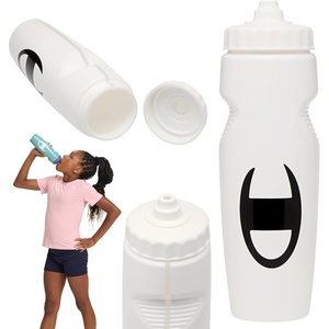 image:imageChampion Quench Squeeze Bottle Bonnie Blue 24oz BPAFree Sports Water Bottle for OneHand Use For Gym Cycling and Sports LeakProof EasySqueeze Design for Workout and Travel HydrationWhite